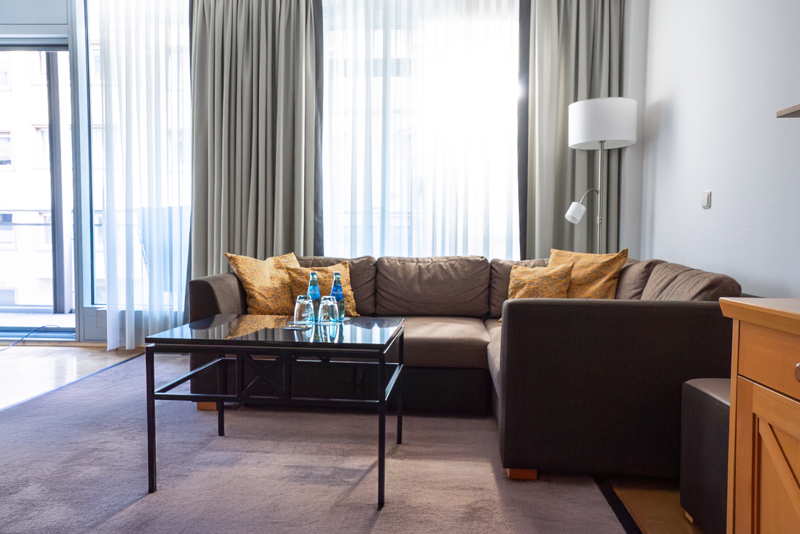 Living Area with balcony