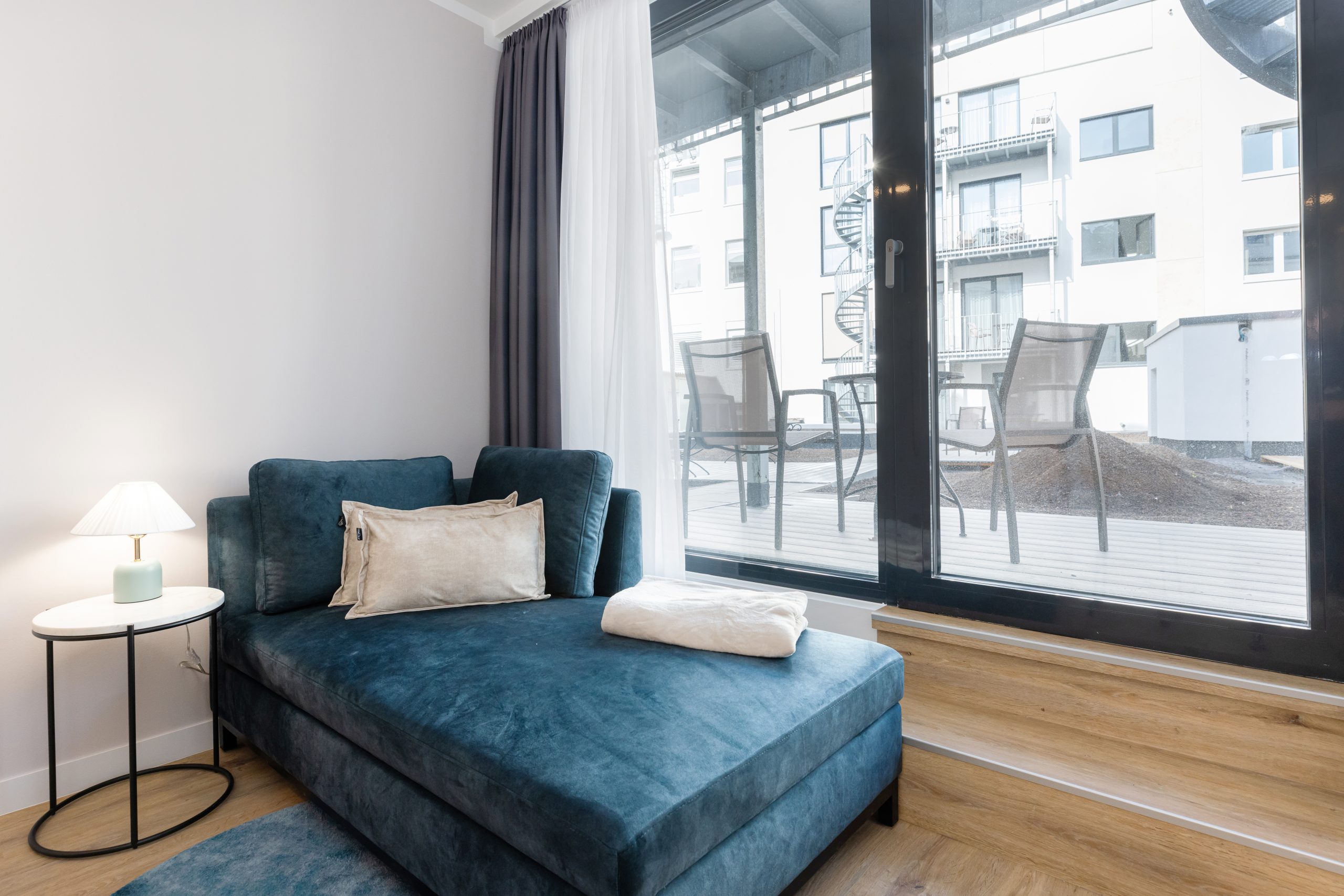 Living Area with Balcony