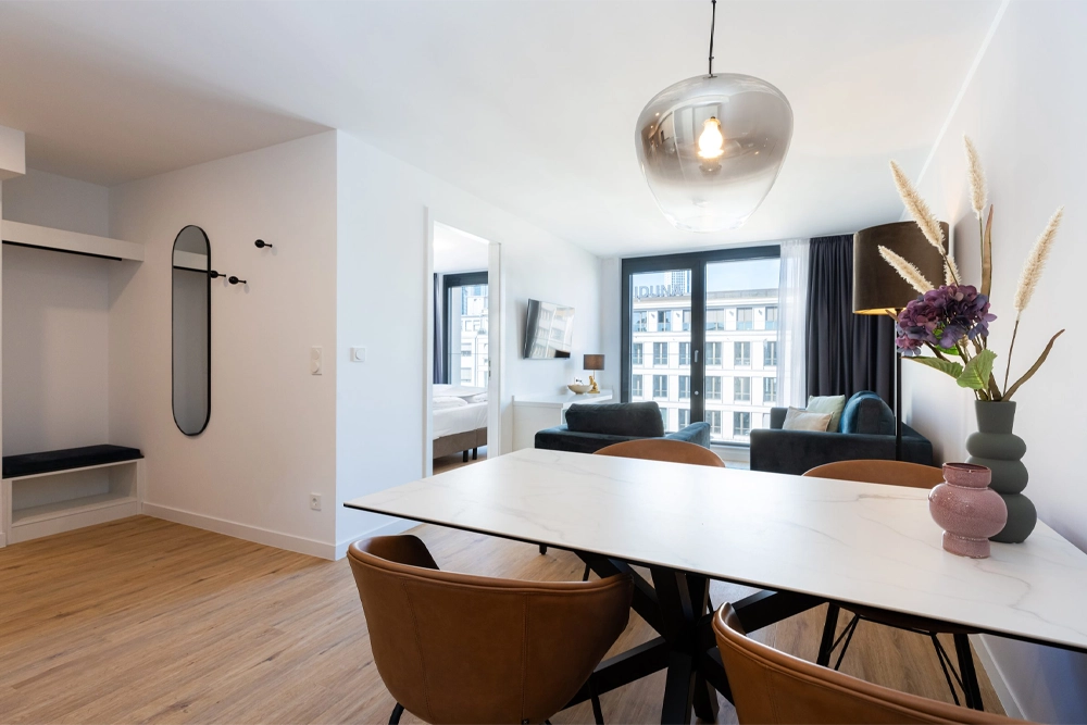 Esszimmer Studio Apartament The Doorman Göthe Frankfurt