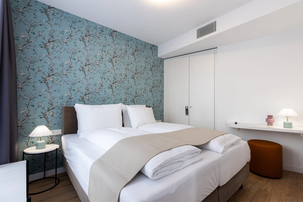 Queen Size Bett Junior Suite The Doorman Göthe Frankfurt