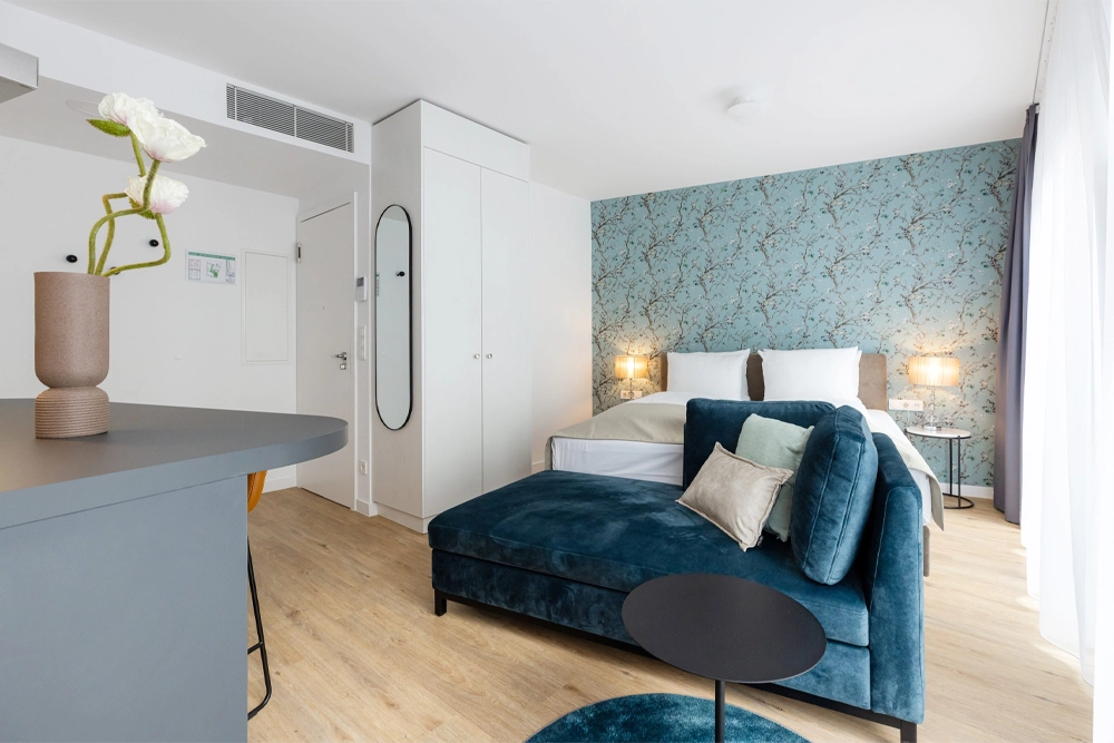 Zimmer Ansicht Studio Apartament The Doorman Göthe Frankfurt